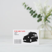 英国のタクシー 名刺 (スタンド正面)