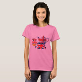 英国のティータイム、英国国旗の芸術のギフト Tシャツ (正面フル)
