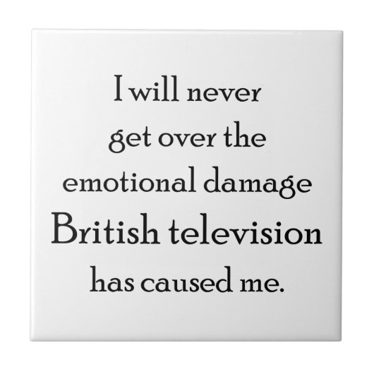 英国のテレビによる感情的ダメージ タイル (正面)