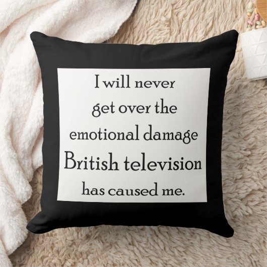 英国のテレビは私を感情的に傷つけた クッション (ブランケット)