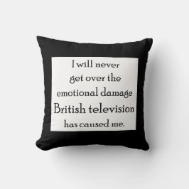 英国のテレビは私を感情的に傷つけた クッション
