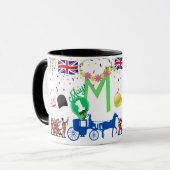 英国のテーマ労働日マグ マグカップ (正面左)