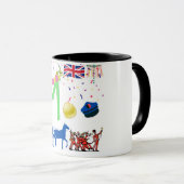 英国のテーマ労働日マグ マグカップ (正面右)