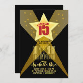 英国のハリウッドスター、キンセニェラ映画の夜 招待状 (正面/裏面)