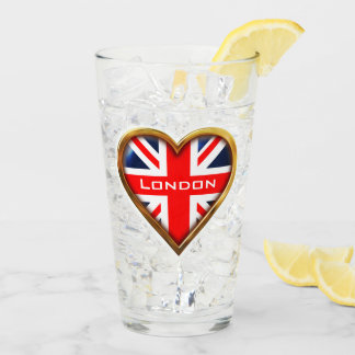 英国のハート タンブラーグラス