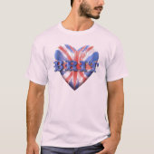 英国のハート Tシャツ (正面)