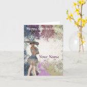 英国のバラのロマンチックな女の子の第16誕生日 カード (黄色い花)