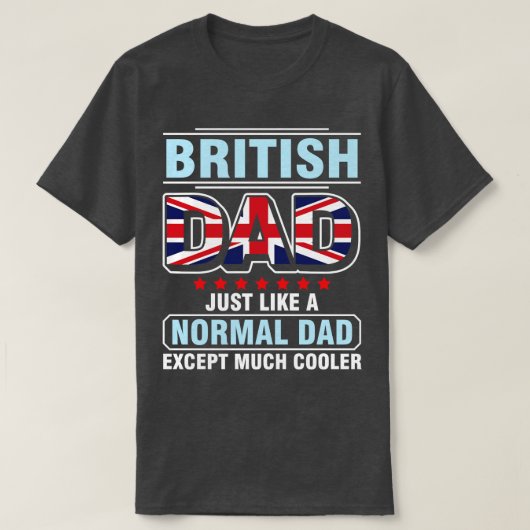 英国のパパは、多くのCooを除く通常のパパと同様 Tシャツ (デザイン正面)