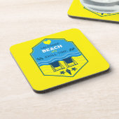 英国のビーチをテーマにした贈り物 コースター (左側)