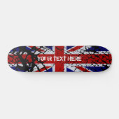 英国のピーリング・ユニオン・ジャック国旗 スケートボード (横)