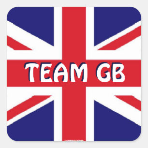 英国のフラグ·ステッカー スクエアシール