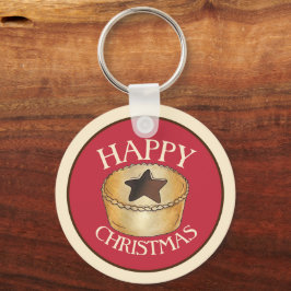 英国のフルーツミンスパイ幸せなクリスマス キーホルダー