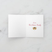 英国のフルーツミンスパイ幸せなクリスマス シーズンカード (内部)