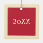 英国のフルーツミンスパイ幸せなクリスマス セラミックオーナメント (裏面)