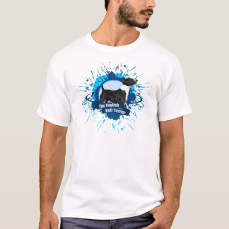 英国のブルテリアのしぶきの青 Tシャツ