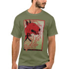 英国のブルテリアのアジア刺激を受けたなイラストレーション