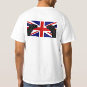 英国のブルテリアのTシャツ Tシャツ (裏面)