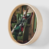 英国のブルテリア時計 壁時計 (傾斜)