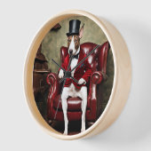 英国のブルテリア時計 壁時計 (傾斜)