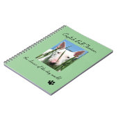 英国のブルテリア犬の世界のピエロ ノートブック (左側)