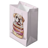 英国のブルドッグがドーナツを振りかけたもの ミディアムペーパーバッグ (正面アングル)