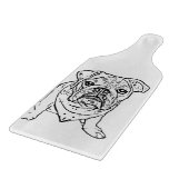 英国のブルドッグのまな板 カッティングボード (角)