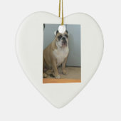 英国のブルドッグのオーナメント セラミックオーナメント (右)