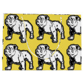 英国のブルドッグのギフトバッグ ラージペーパーバッグ (裏面)