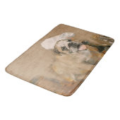 英国のブルドッグのシェフの台所または バスマット (アングル)