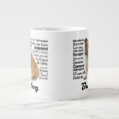 英国のブルドッグのジャンボマグ ジャンボコーヒーマグカップ (正面)