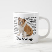 英国のブルドッグのジャンボマグ ジャンボコーヒーマグカップ (右)