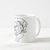 英国のブルドッグのマグ コーヒーマグカップ (正面右)