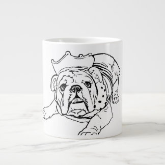 英国のブルドッグのマグ ジャンボコーヒーマグカップ