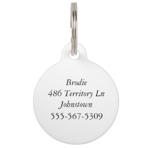 英国のブルドッグのラベル ペット　ネームタグ