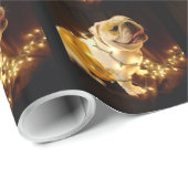 英国のブルドッグの休日の包装紙 ラッピングペーパー (ロールコーナー)