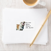 英国のブルドッグの出荷ラベル ラベル (インサイチュ)