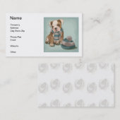 英国のブルドッグの名刺 名刺 (正面/裏面)