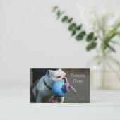 英国のブルドッグの名刺 名刺 (スタンド正面)