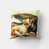 「英国のブルドッグの子犬」 クッション (裏面)