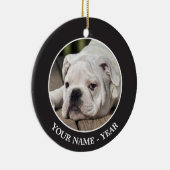 英国のブルドッグの子犬 セラミックオーナメント (右)