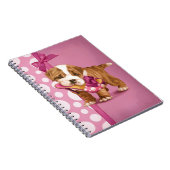 英国のブルドッグの子犬 ノートブック (右側)