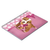 英国のブルドッグの子犬 ノートブック (左側)