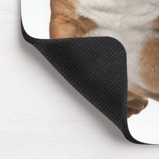 英国のブルドッグの小犬のイヌ科動物のマウスパッド マウスパッド (コーナー)