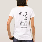 英国のブルドッグの救助のTシャツの助けの救助 Tシャツ (裏面)