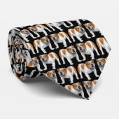 英国のブルドッグの暗いタイ ネクタイ (ロール)