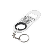 英国のブルドッグの栓抜きのkeychain キーホルダー栓抜き (裏面アングル)