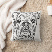 英国のブルドッグの装飾用クッション クッション (ブランケット)