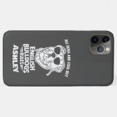 英国のブルドッグはおもしろいすべての犬が寒いけれども規則を守る Case-Mate iPhoneケース (裏面(横))