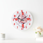 英国のブルドッグウォールクロック ラージ壁時計 (ホーム)