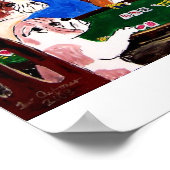 英国のブルドッグズブル遊ドッグトランプのポーカー ポスター (角)